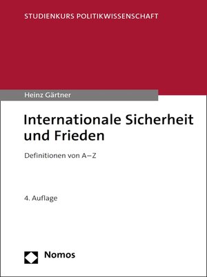 cover image of Internationale Sicherheit und Frieden